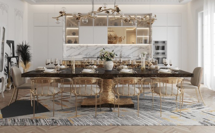 How to decorate a quiet luxury dining room