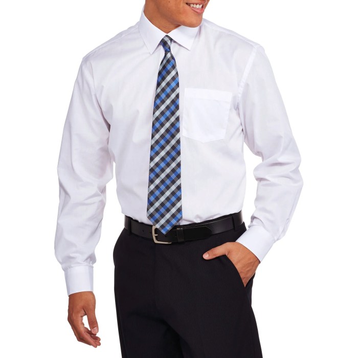 Mens dress shirt and tie set