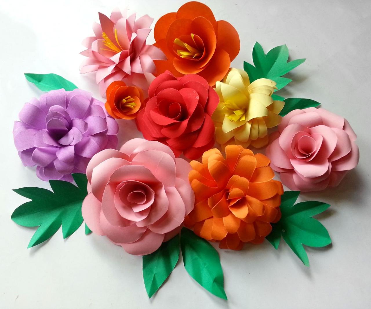 How to make paper flowers for home decoration