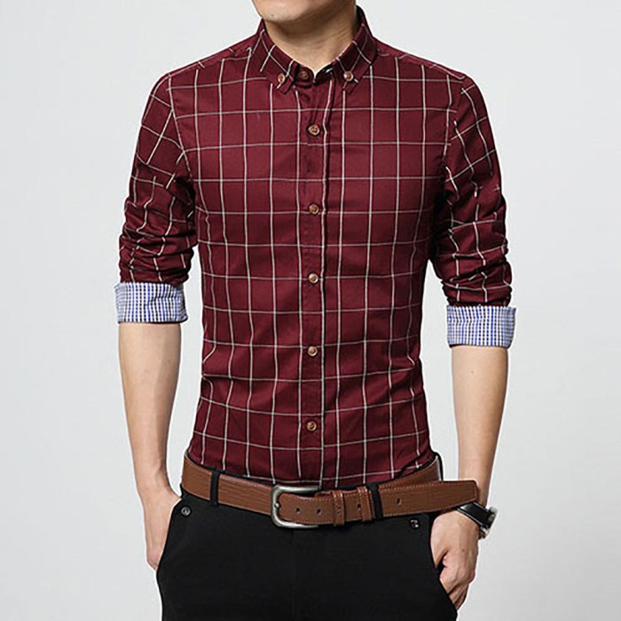 Men slim fit dress shirt