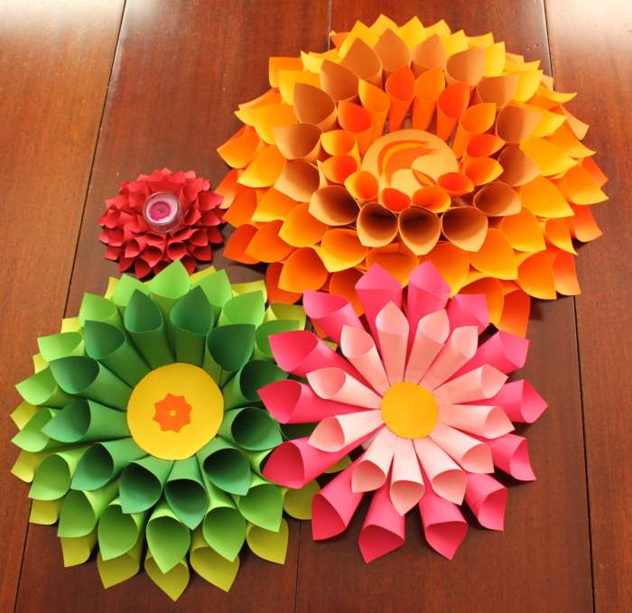 How to make paper flowers for home decoration